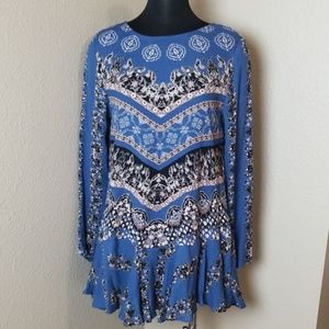 Free People Smooth Talker Open Back Tunic Dress